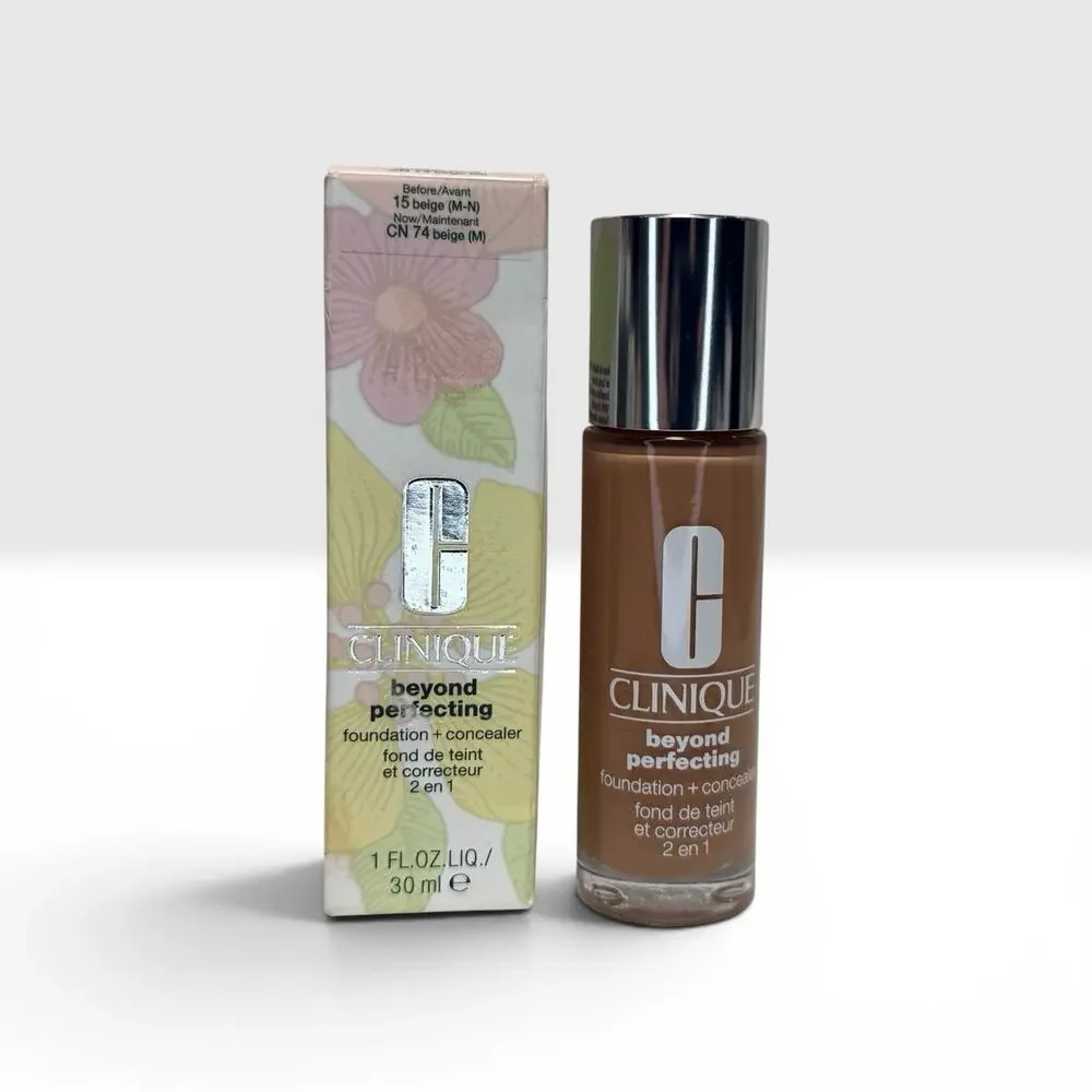 Clinique Beyond Perfecting Foundation + Concealer 15 Beige M-N 1oz Makeup NEW